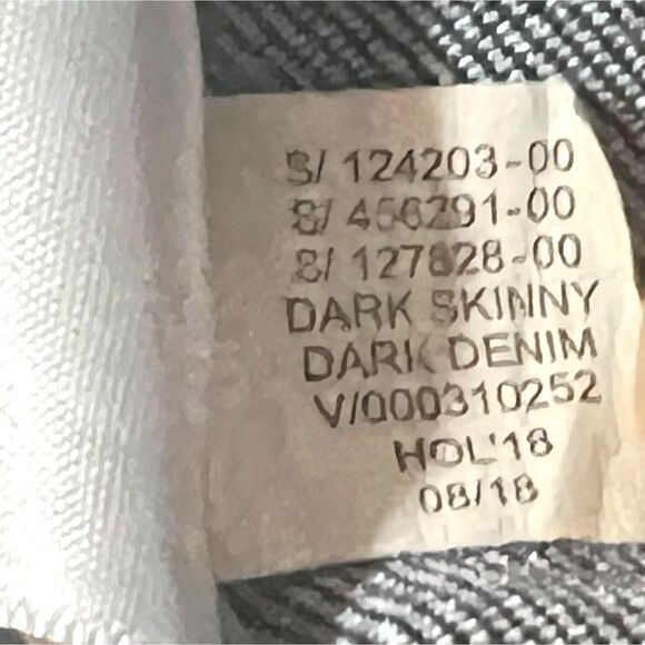 Banana Republic Women's Mid Rise Skinny Jeans Dark Wash Size 4 - Picture 5 of 8